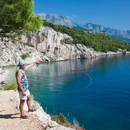 Studio In With Terrace, Air Conditioning, Wifi 4492-2 * Podgora